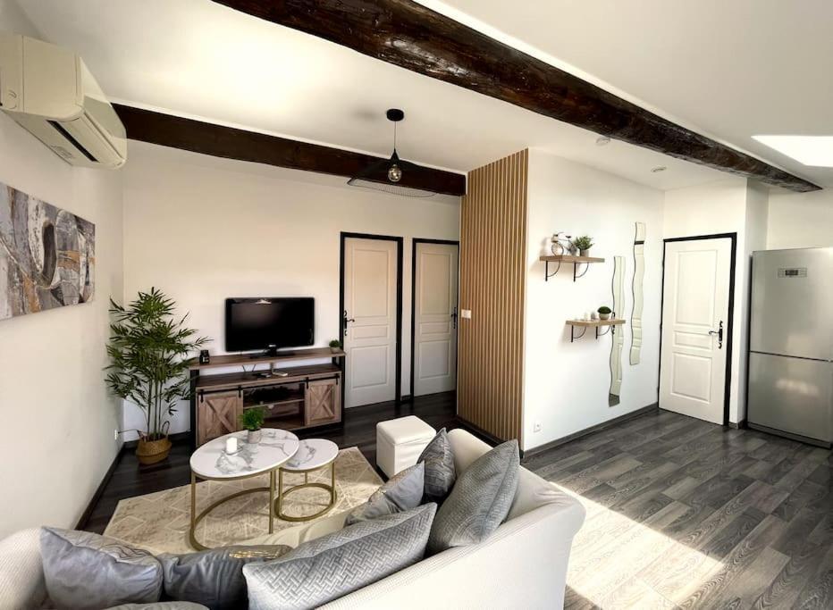 Charme Urbain Sous Les Toits-Terrasse/Clim/Parking Apartment Béziers Exterior foto